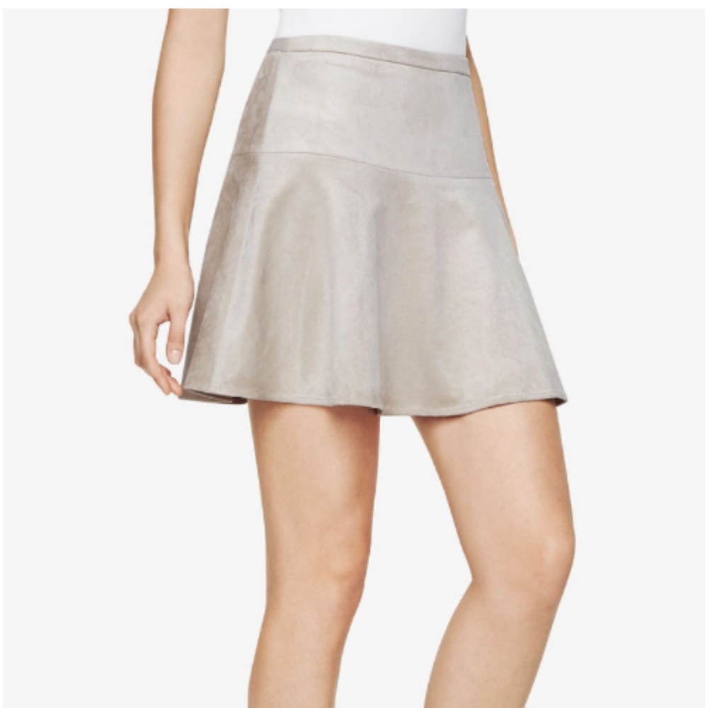 BCBG Lucy Faux Suede Miniskirt